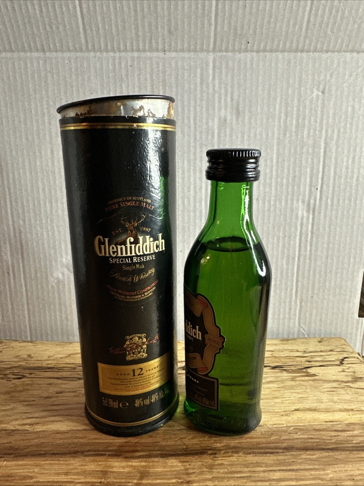 Glenfiddich 12 Year Old Special Reserve single Malt Miniature Boxed