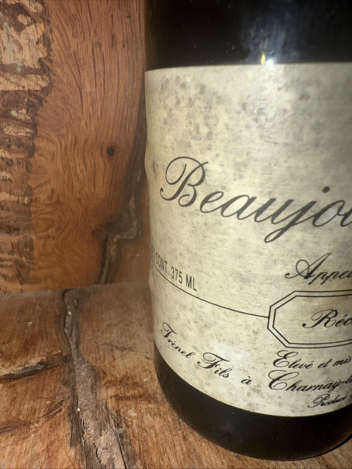 Charnay les macon Beaujolais Villages 1991 375 ml