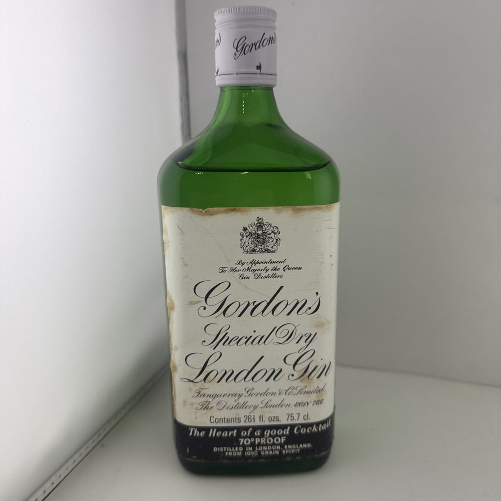 Vintage Gordon’s Special Dry London Gin 70 Proof Full 1970s
