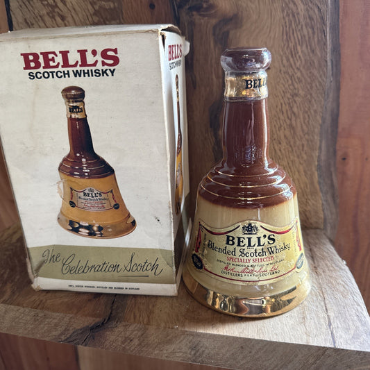 Bells Whisky 18.75cl  decanter full  vintage matured