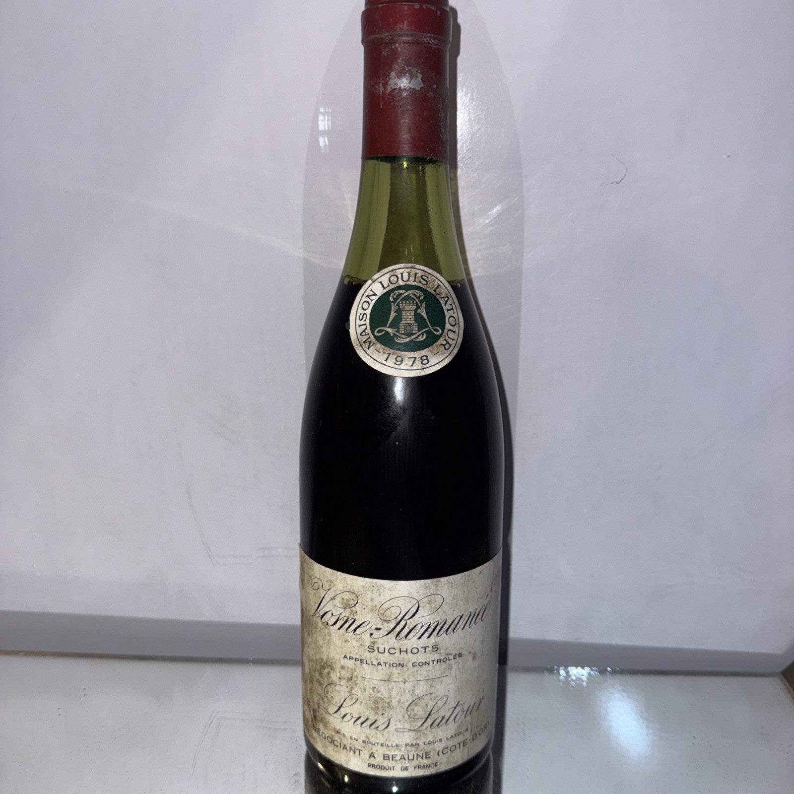 Louis Latour Vosne-Romanée, a red Burgundy wine 1978