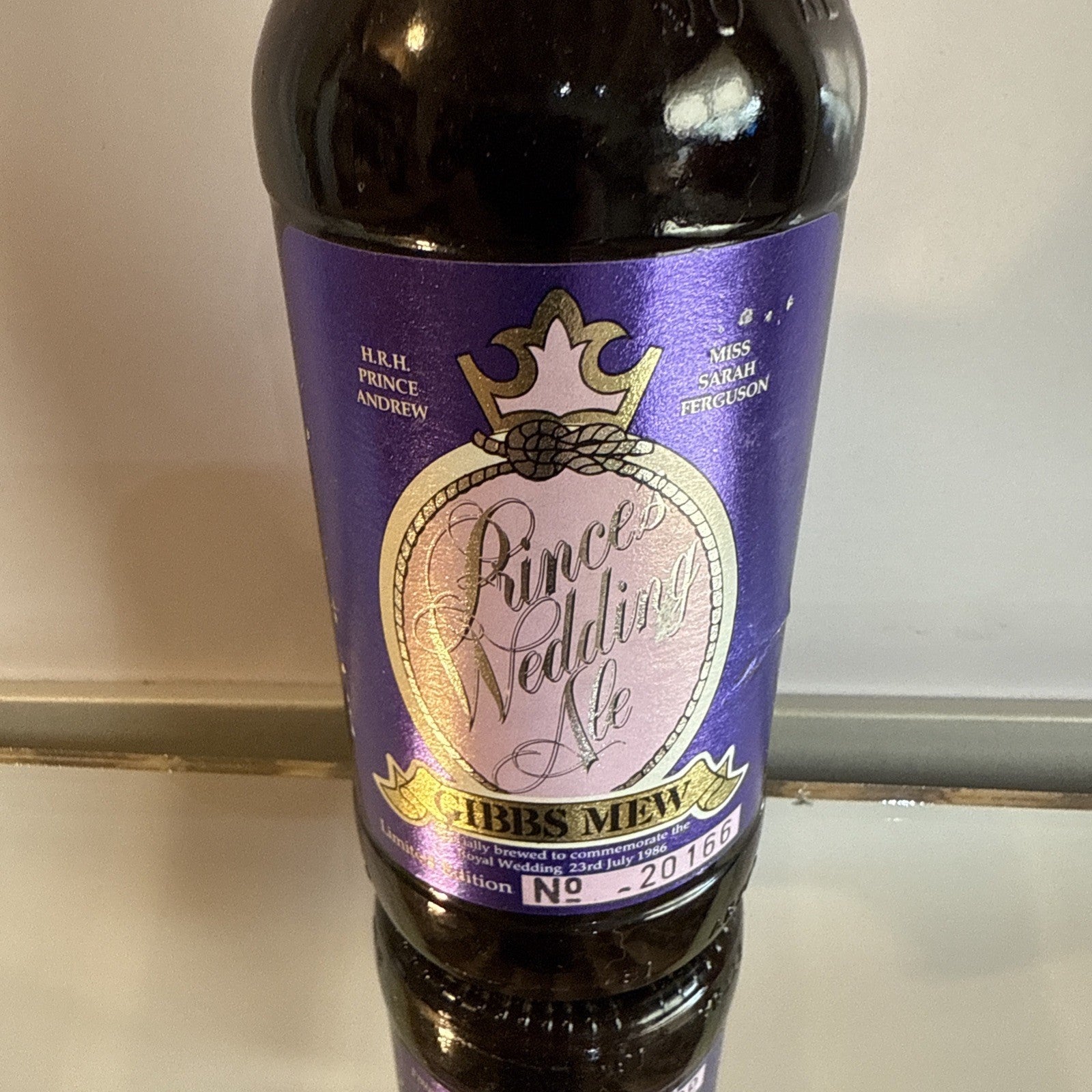 Gibbs Mew Princes Wedding Ale Prince Andrews 1986