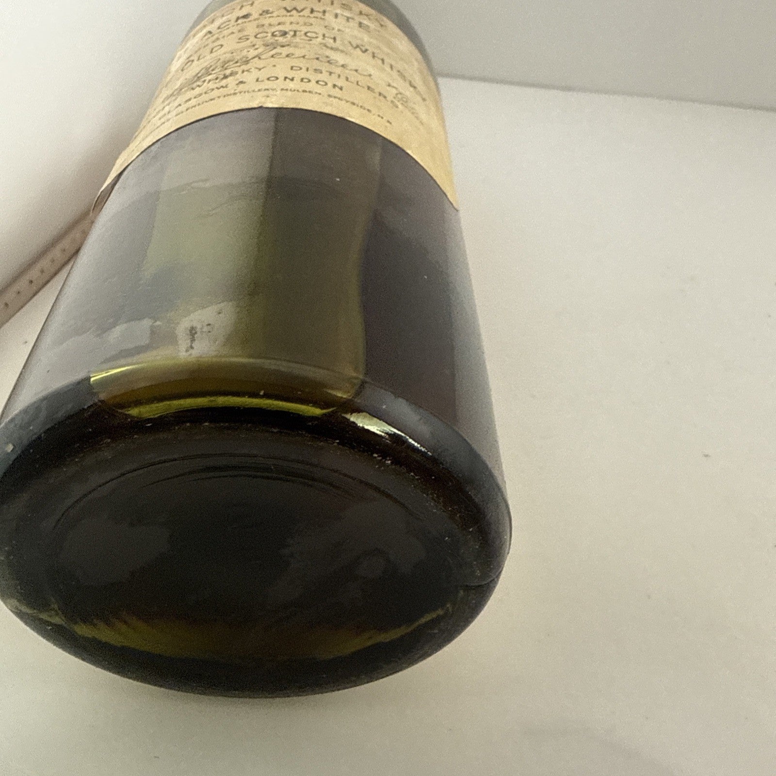 Antique Black & White Scotch Whisky Spring Cap Pre War 1920s 1930s