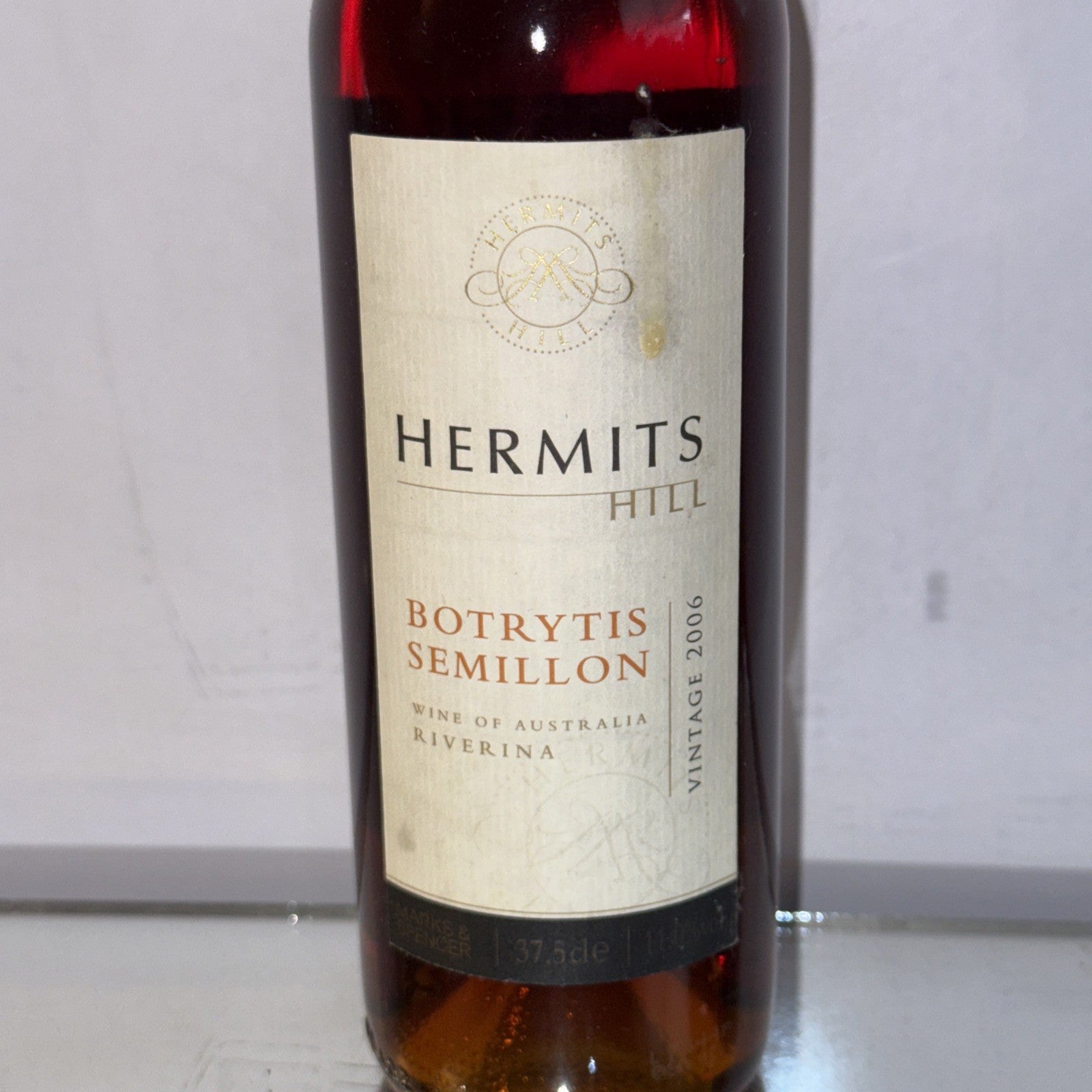 Hermits Hill Botrytis Semillon 2006 (Riverina, Australia) – 375 ml half-bottle