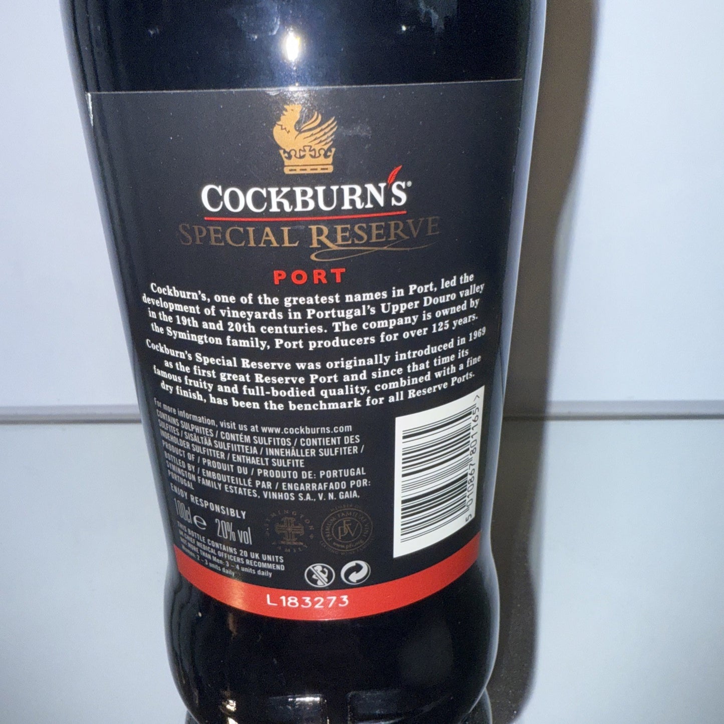 Cockburns Special reserve Port vintage