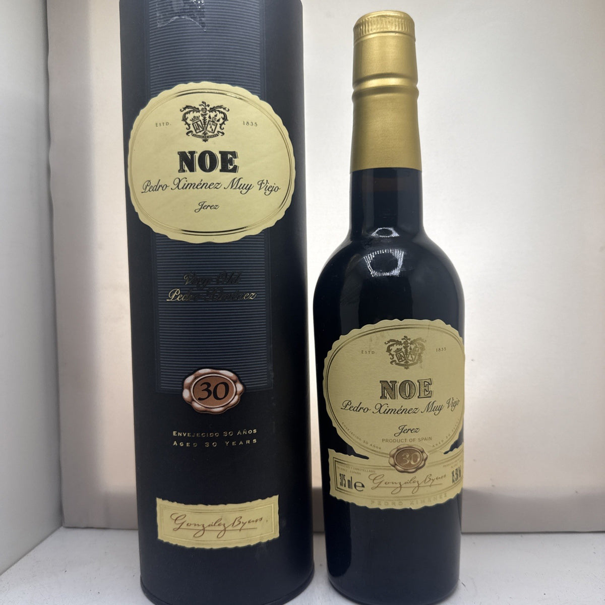 30+ year solera aged PX. Jerez Spain. Intense raisin & fig. Keeps well. 375ml