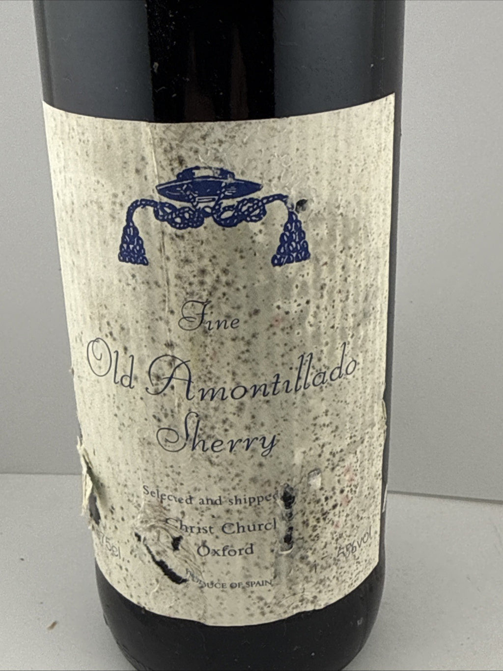 Fine Old Amontillado Sherry Christ Church Oxford c.1960s–70s