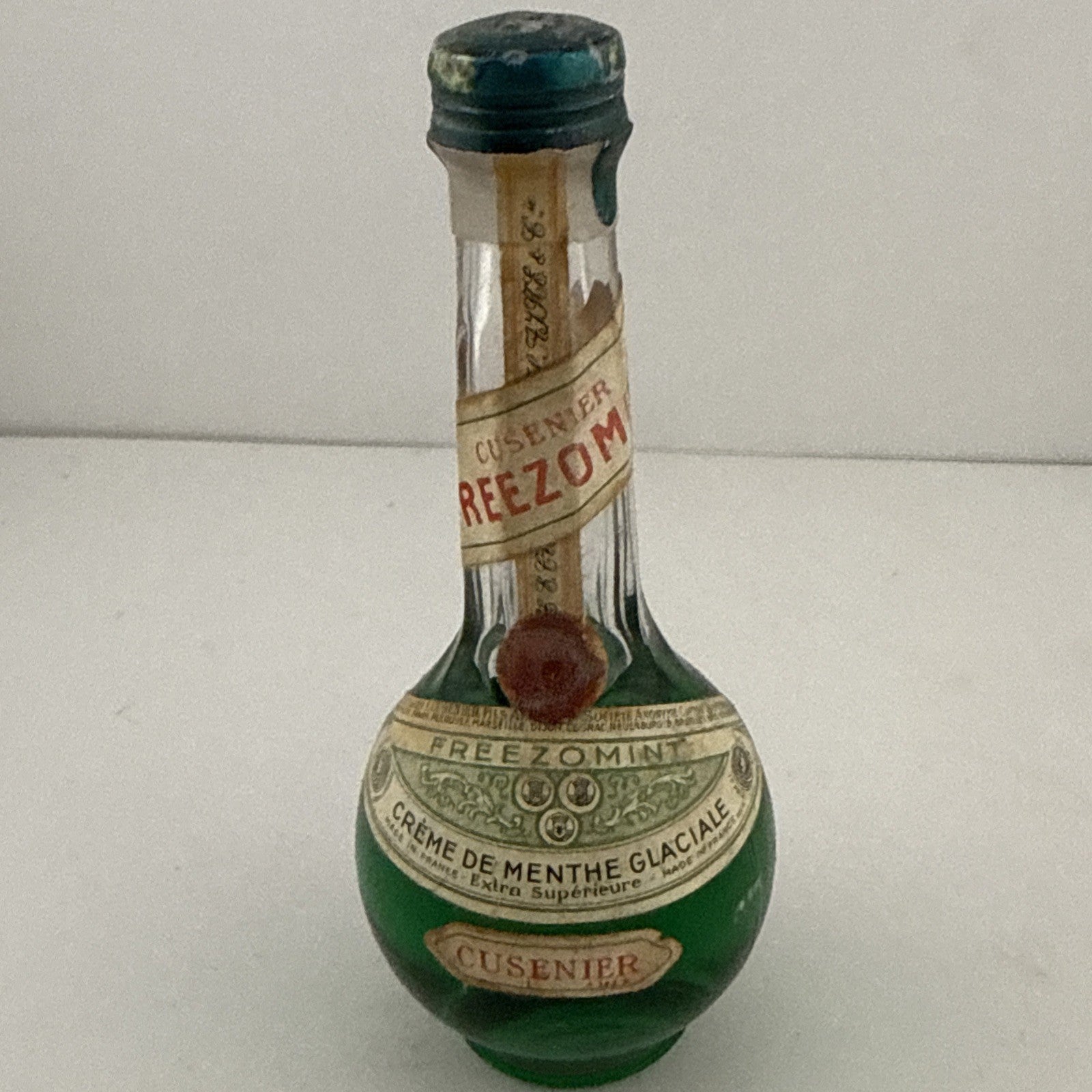 Vintage Cusenier Freezom Mint Crème de Menthe Miniature
