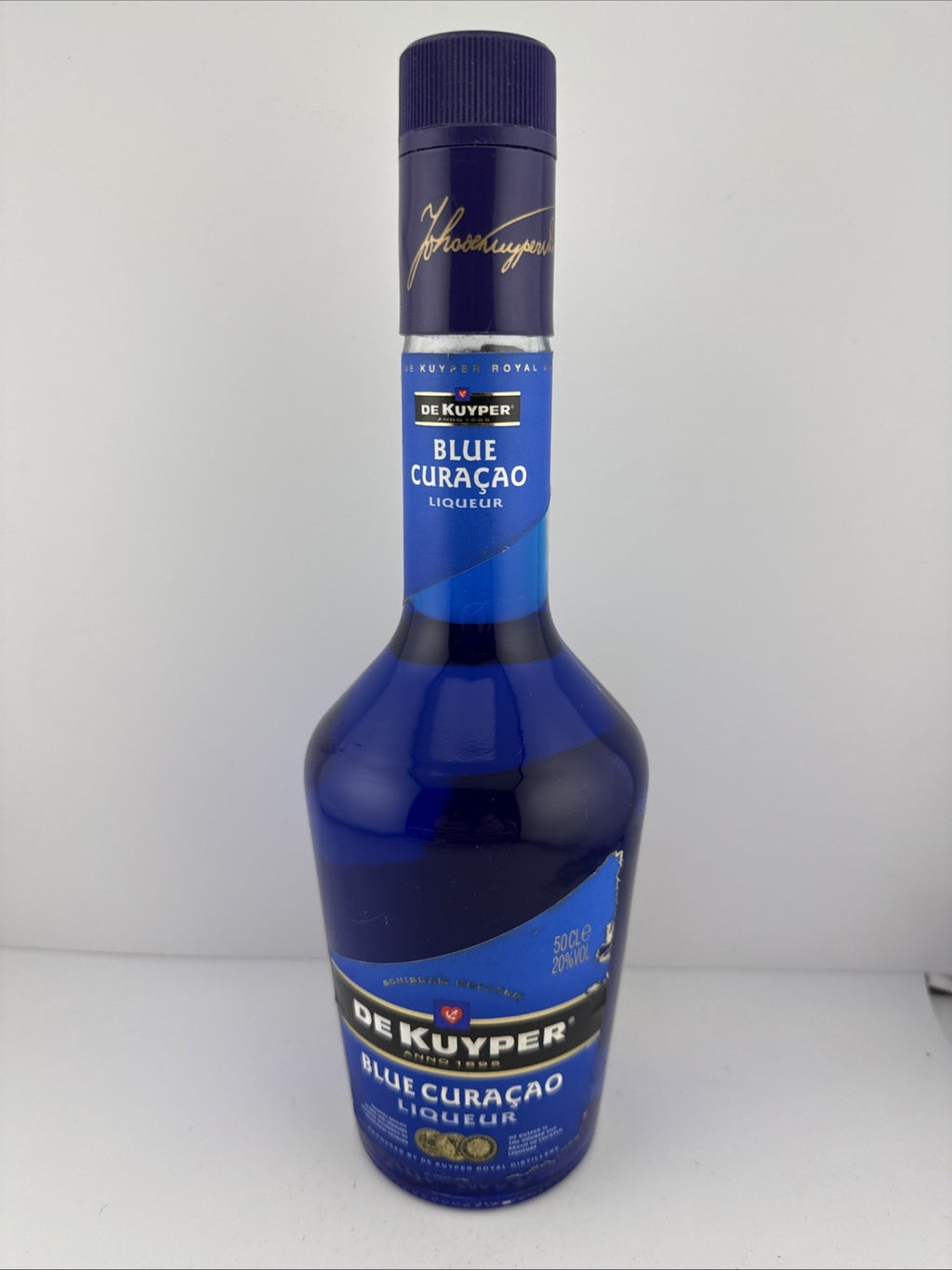 De Kuyper Blue Curacao Liqueur 50cl 20% Vol Vintage Bottle