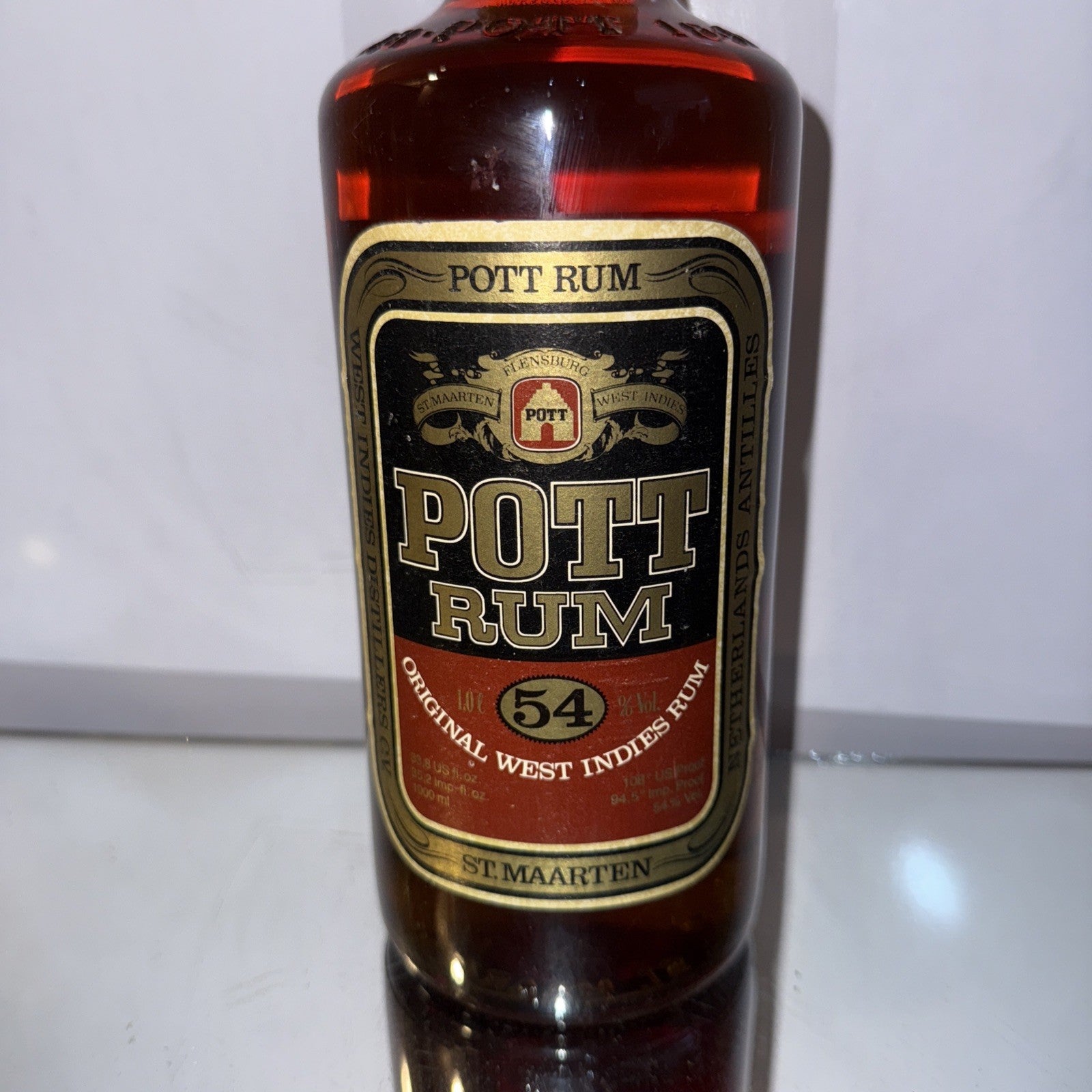 Pott Rum Original (also known as “Der Gute Pott Echter Übersee Rum”) 1970s Bottl