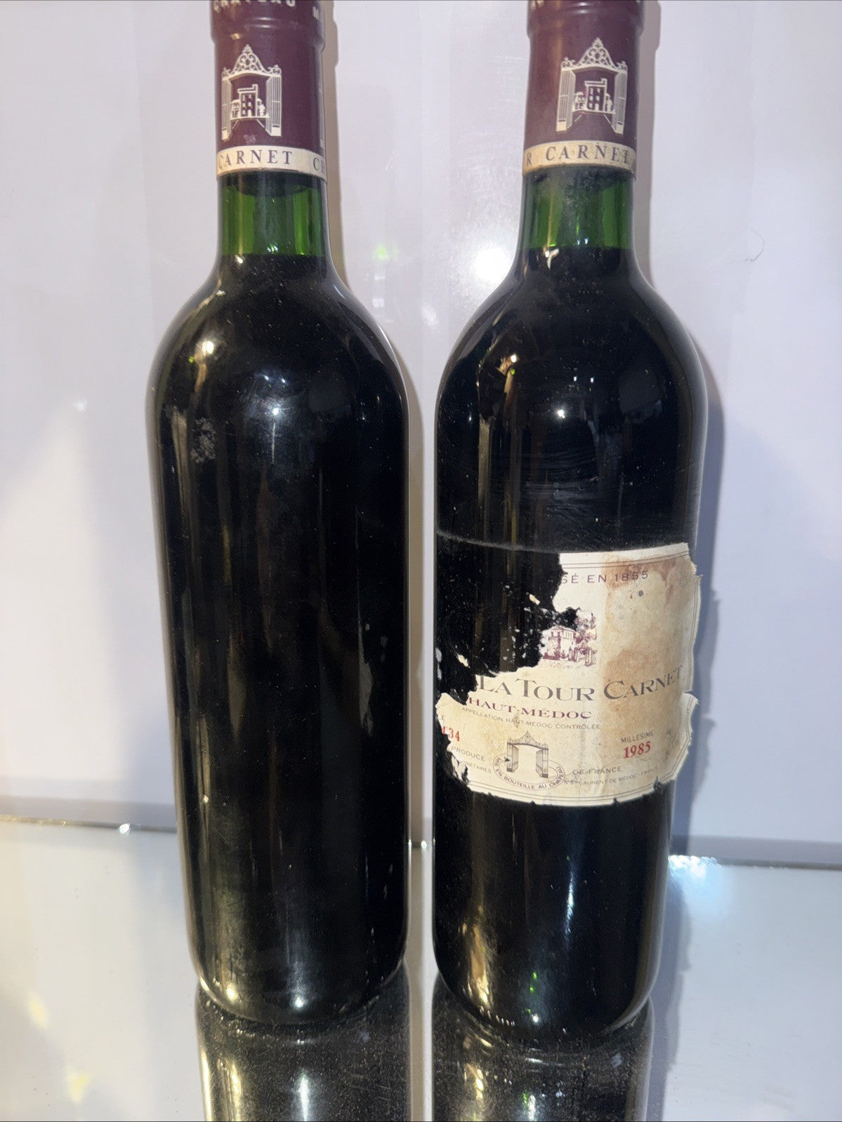 Château La Tour Carnet 1985 Haut Medoc No Labels Cellar Stored