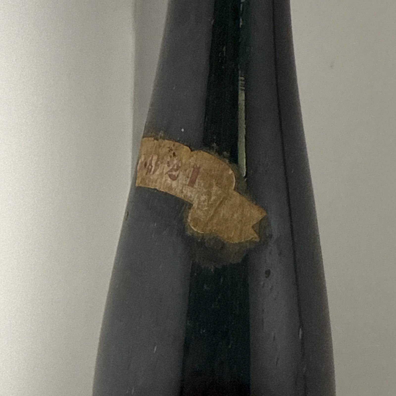Antique 1921 German Auslese Wine Bottle Mainz Seal Original Capsule