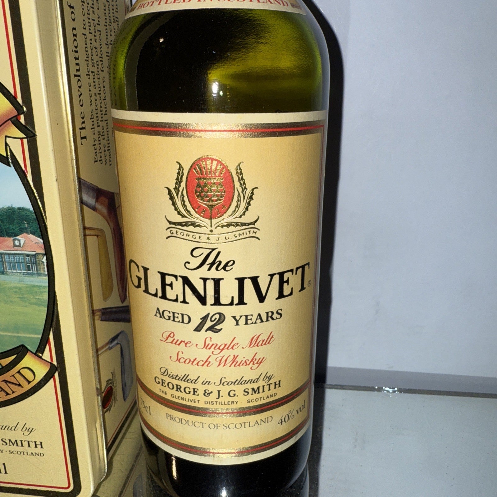 Glenlivet 12 Year Old Highland Malt Whisky 750 Ml Dated To 1988 Muirfield Boxed