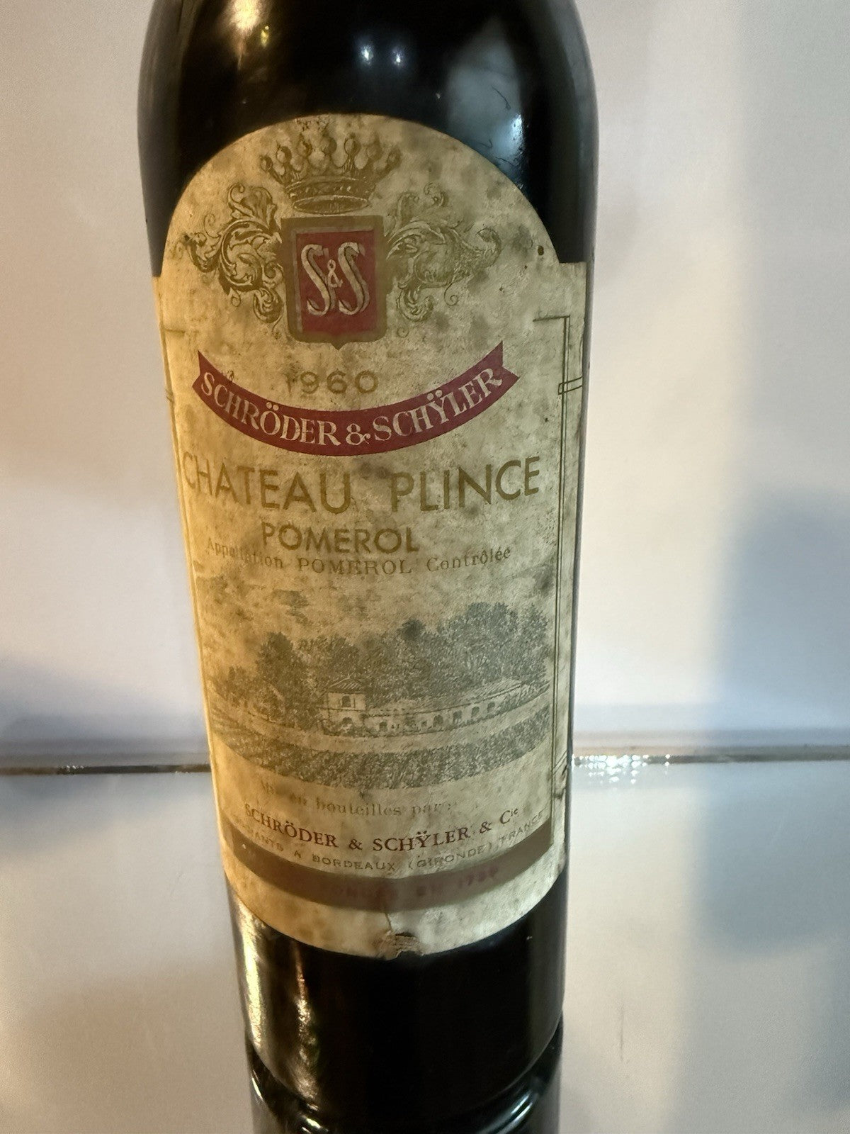 1960 Château Plince Pomerol Vintage Rare Collector Exceptional Year