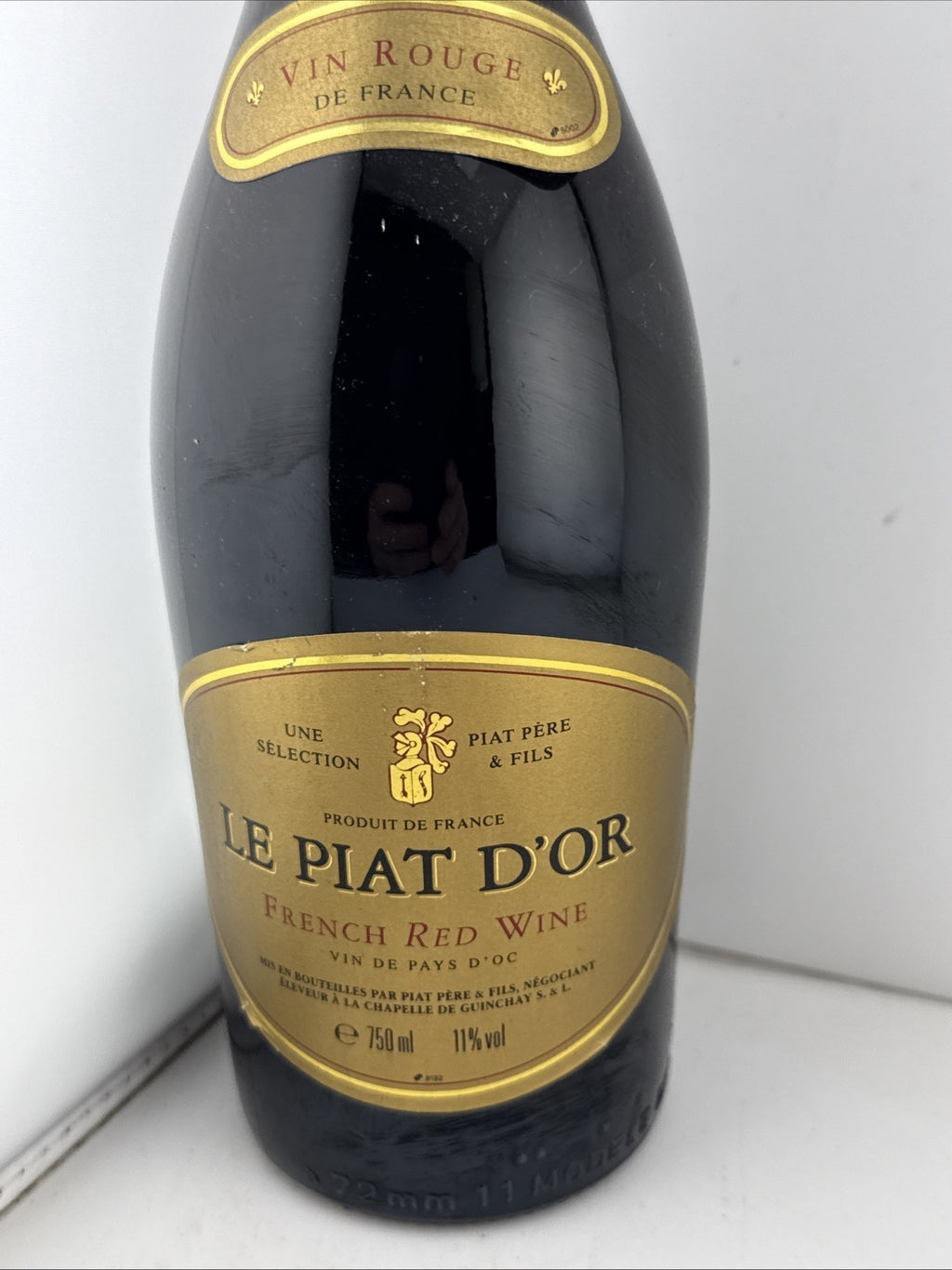 Le Piat D’Or French Red Wine 750ml 11% Vol Vintage 1990s Unopened