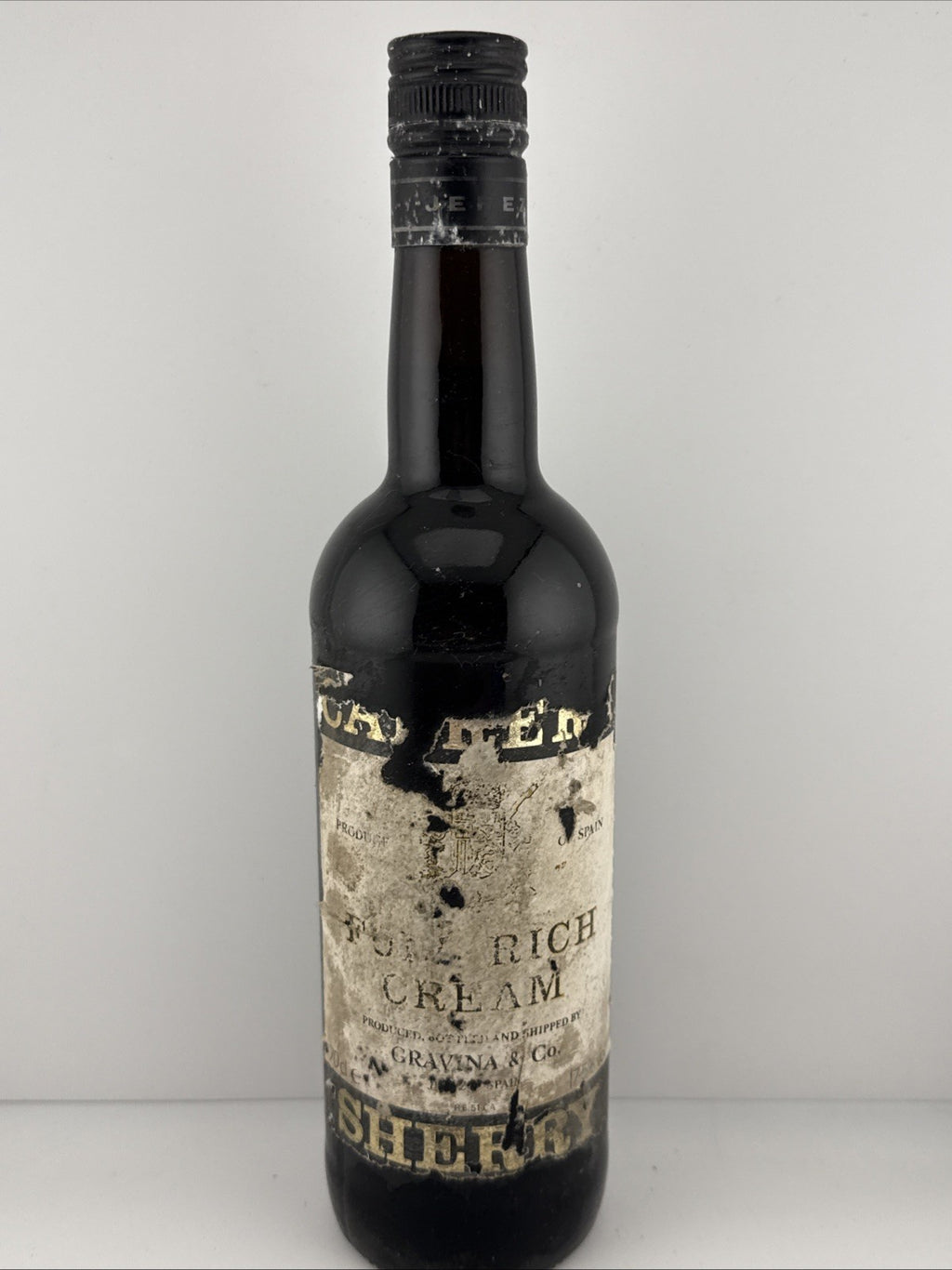 Gravina Full Rich Cream Sherry Jerez Spain c.1950s–60s