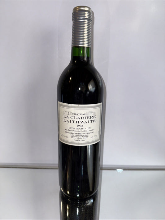 Chateau La Clariere 1993 Cotes De Castillon