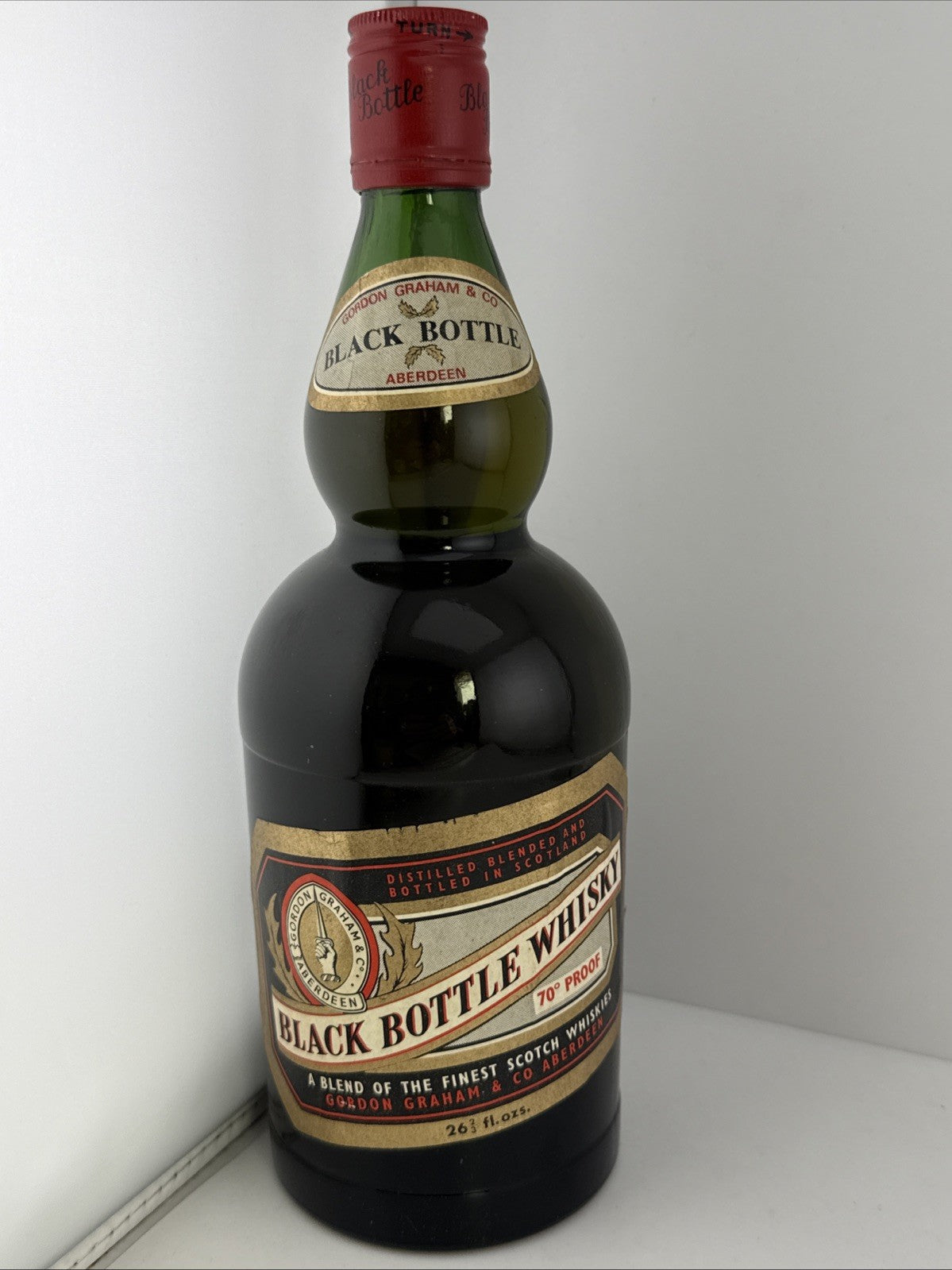 Black Bottle Scotch Whisky Gordon Graham Aberdeen 26⅔ fl oz 70 Proof