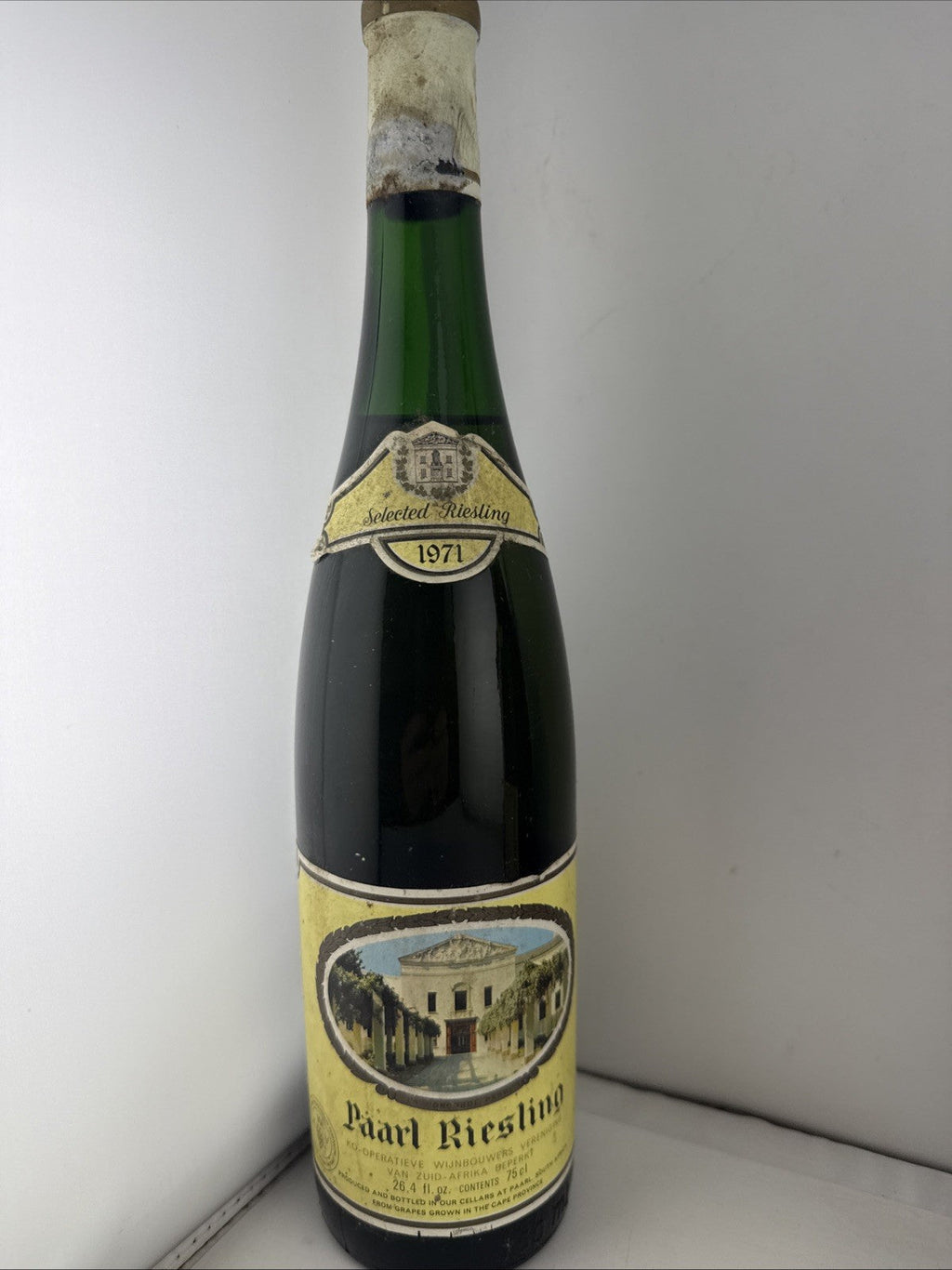 Vintage 1971 Paarl Selected Riesling White Wine 75cl South Africa