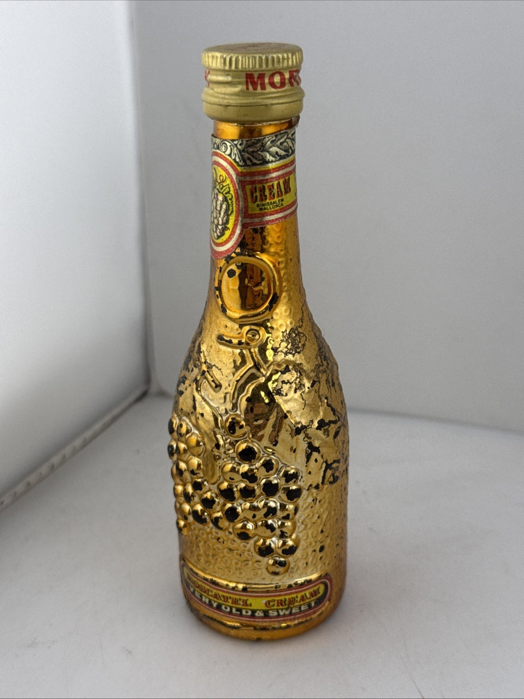 Morey Moscatel Cream Liqueur Miniature 5cl Gold Bottle Vintage 1970s/80s