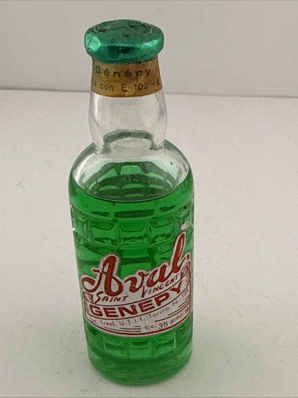 Vintage Arul Genepy Saint Vincent Miniature Italian Herbal Liqueur Torino