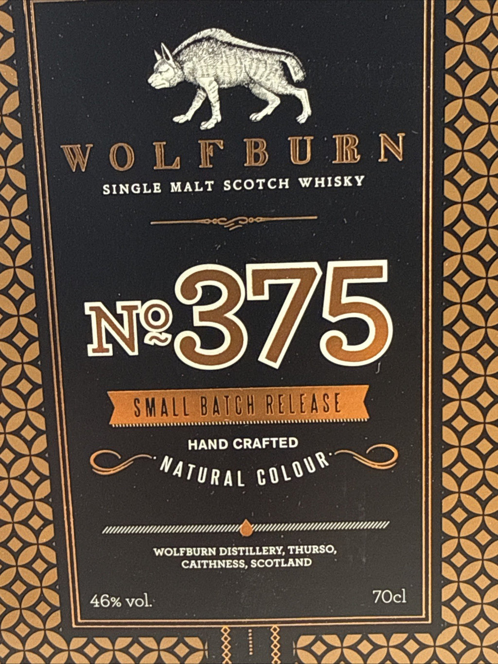 Wolfburn No.375 Small Batch Release Single Malt Scotch Whisky 70cl 46% Boxed