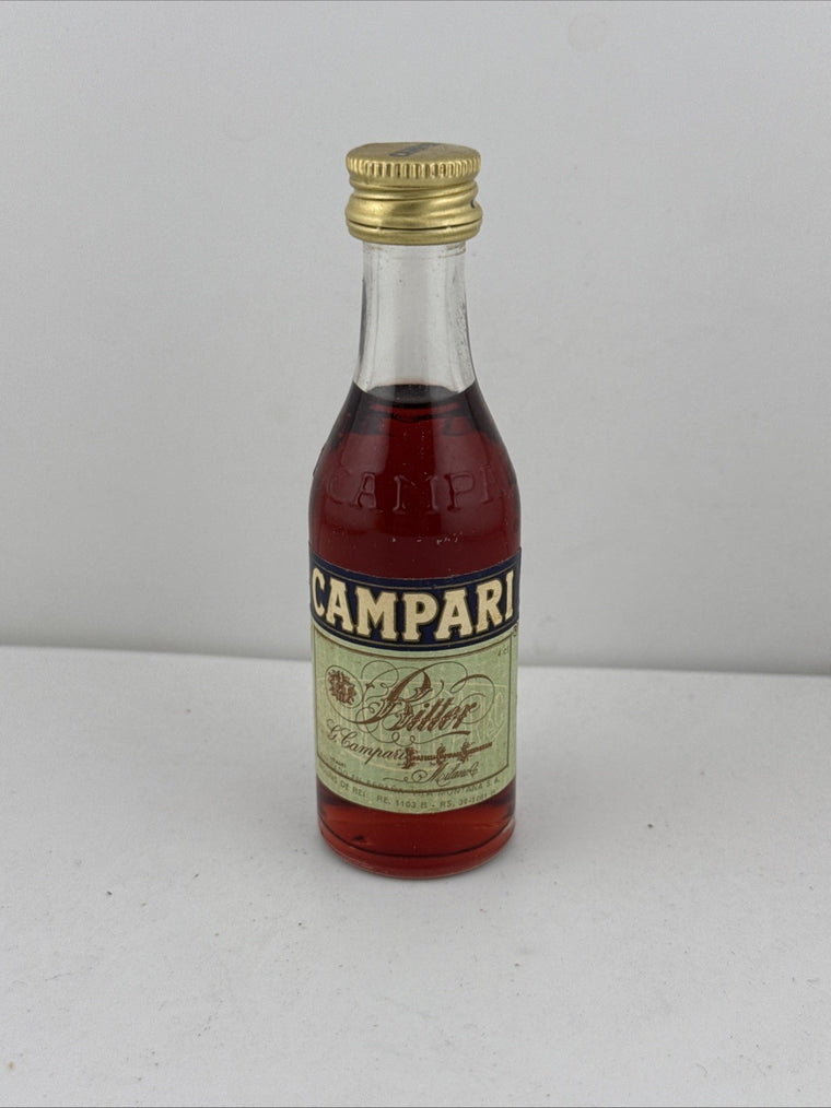 Vintage Campari Bitter Miniature Liqueur Bottle Italy