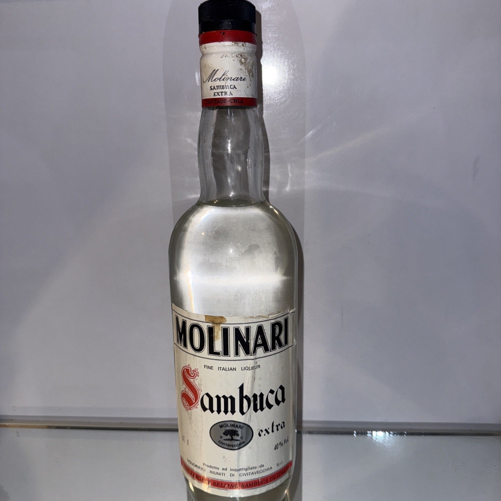 Molinari 1L Bottle Of Sambuca ( Bottled 1970s)