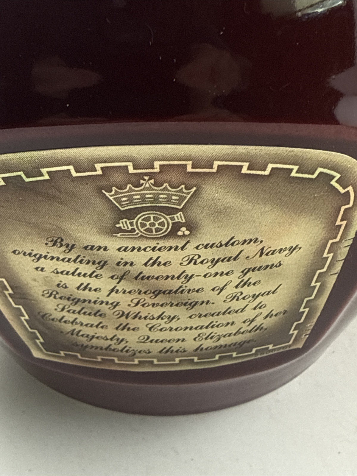 Royal Salute 21 Year Old 1980s Ruby Wade Decanter 75cl 40% Boxed
