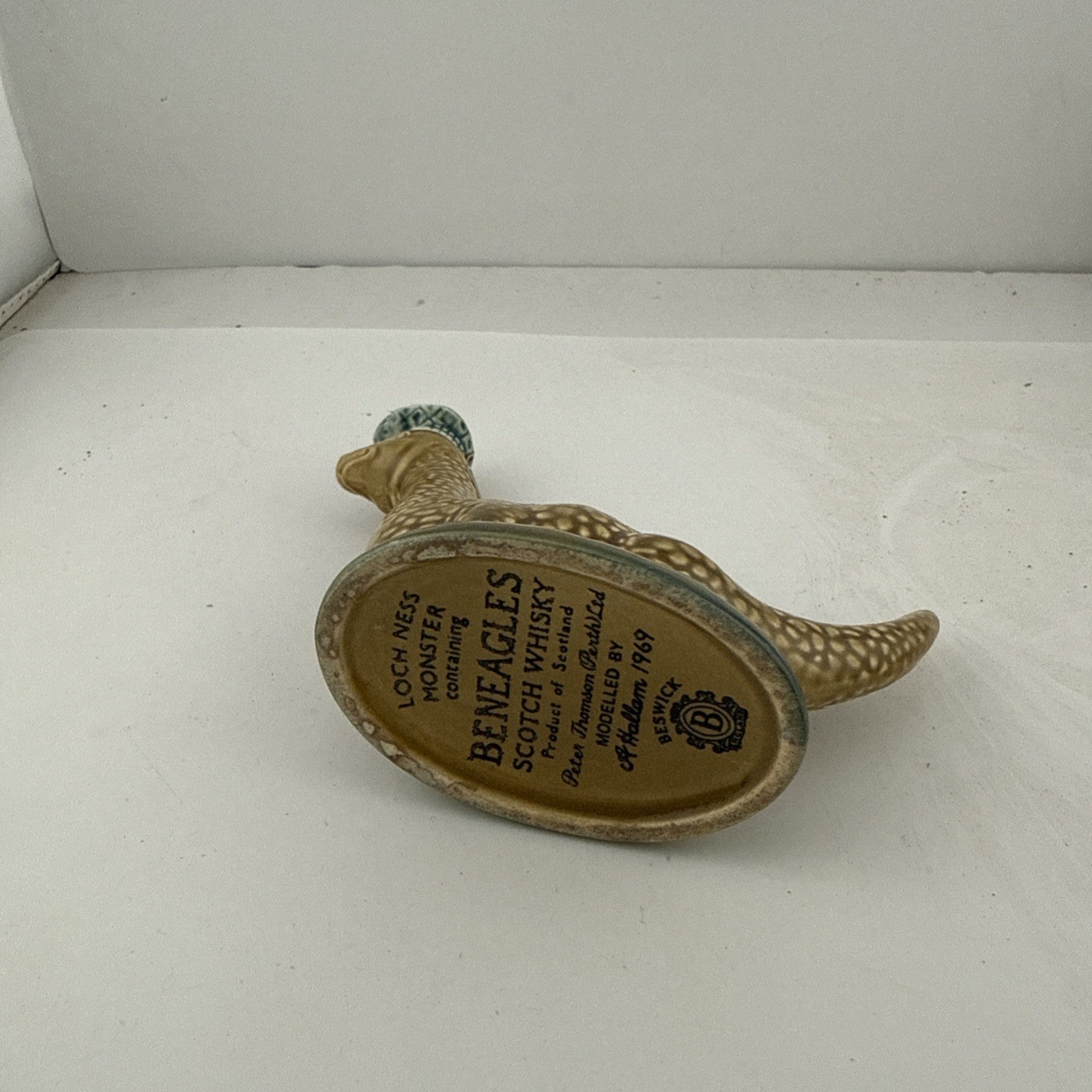 Beneagles Scotch Whisky Miniature Nessie  Decanter 70 Proof Wade Pottery Empty