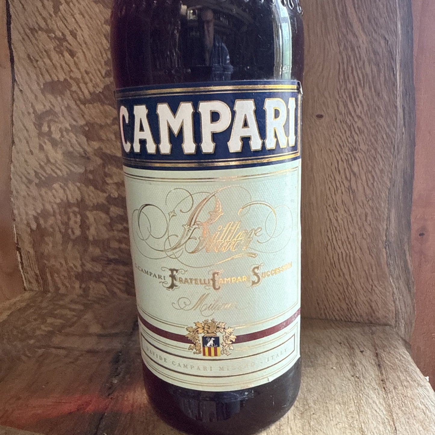 Campari Bitter 1 litre bottle vintage 1980s