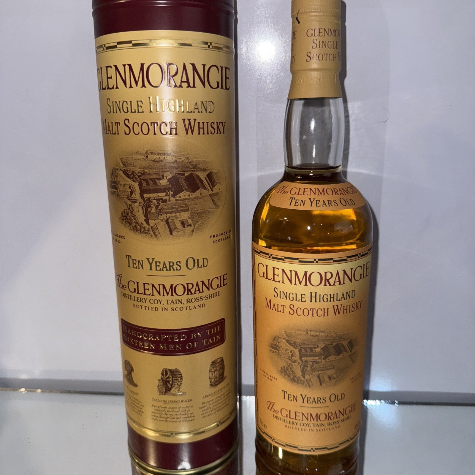 Glenmorangie 70 Cl Bottle of 10 year old single  malt Bottled 1983 Tin Boxed