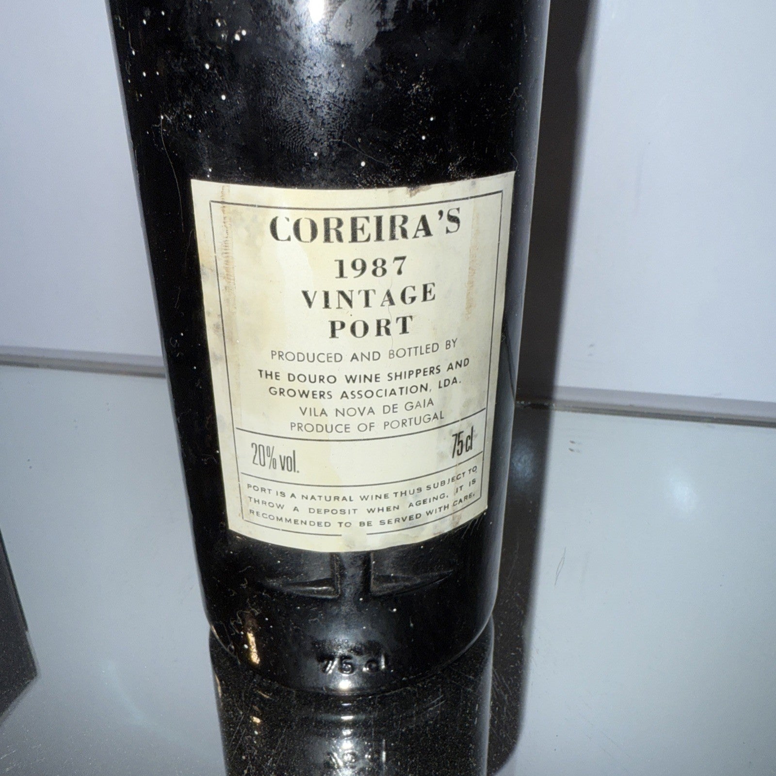 1987 Coreira’s Vintage Port Good Levels Capsule Intact