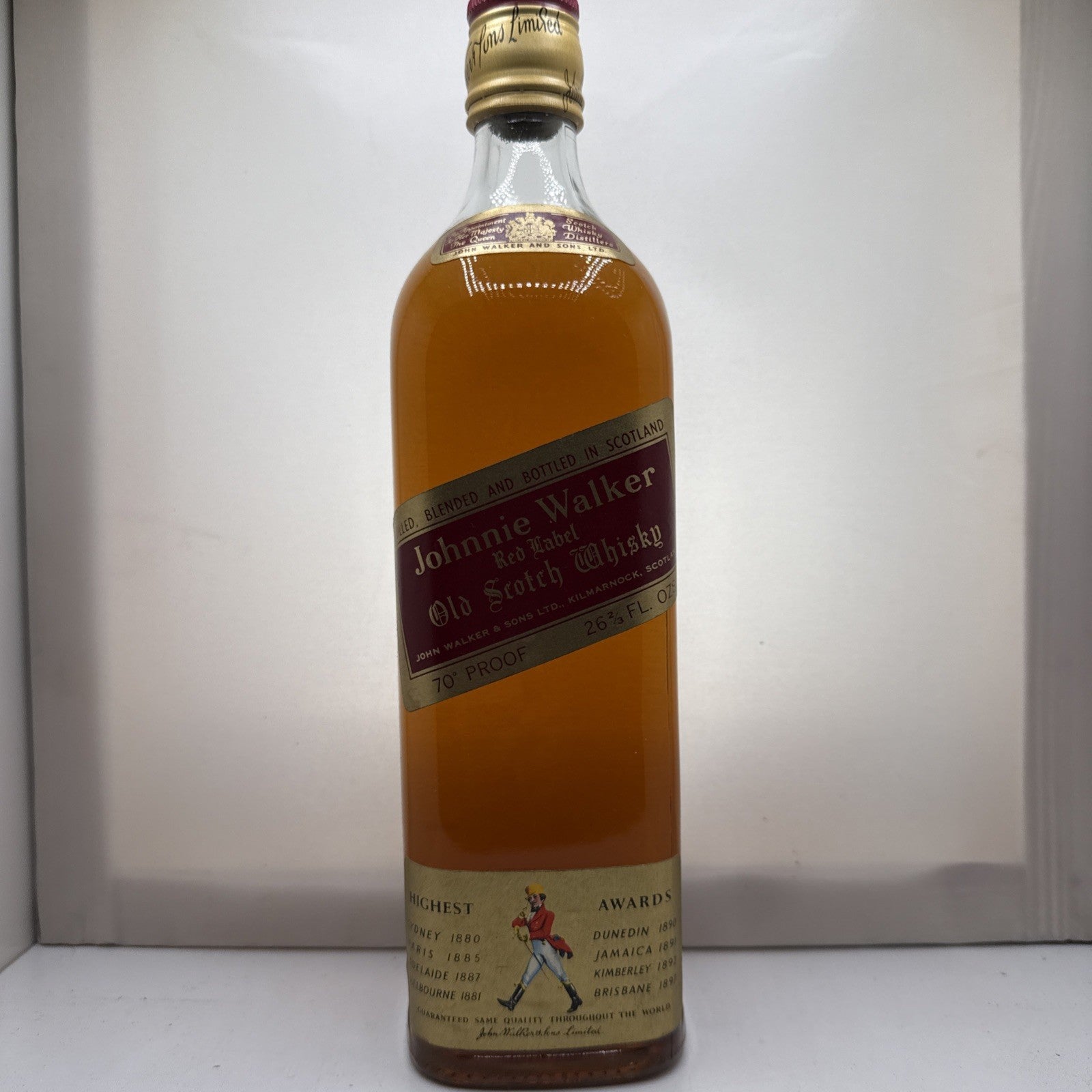 Johnnie Walker Red Label 1970s Scotch Whisky 26⅔ Fl Oz 70 Proof