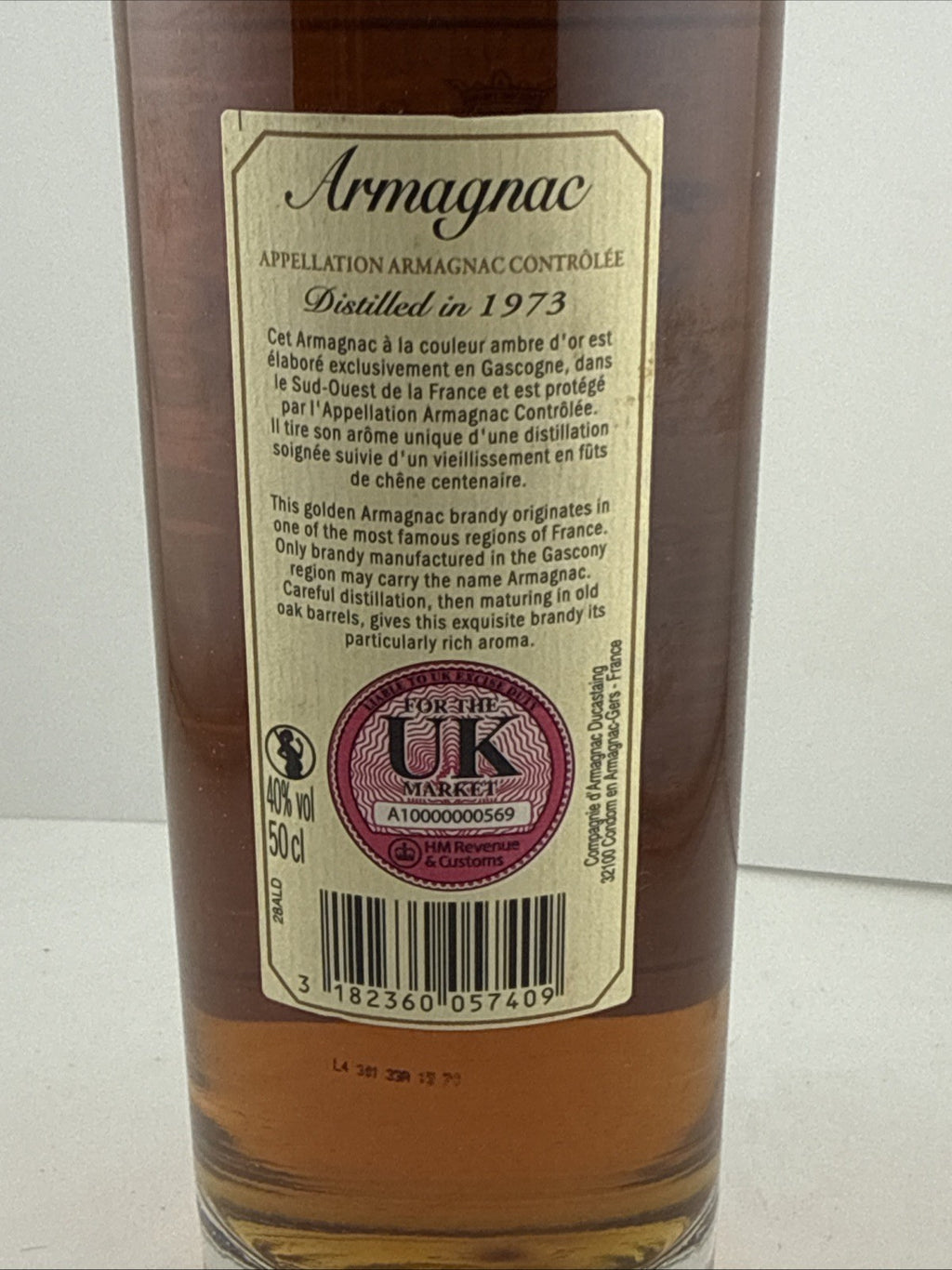 Vintage Ducastaing Armagnac 1973 Millesime 50cl 40%
