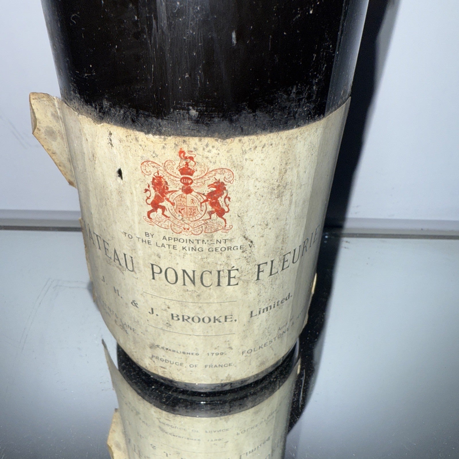 1937 Château Poncié Fleurie pre-war Beaujolais Cellar Stored On It's Side