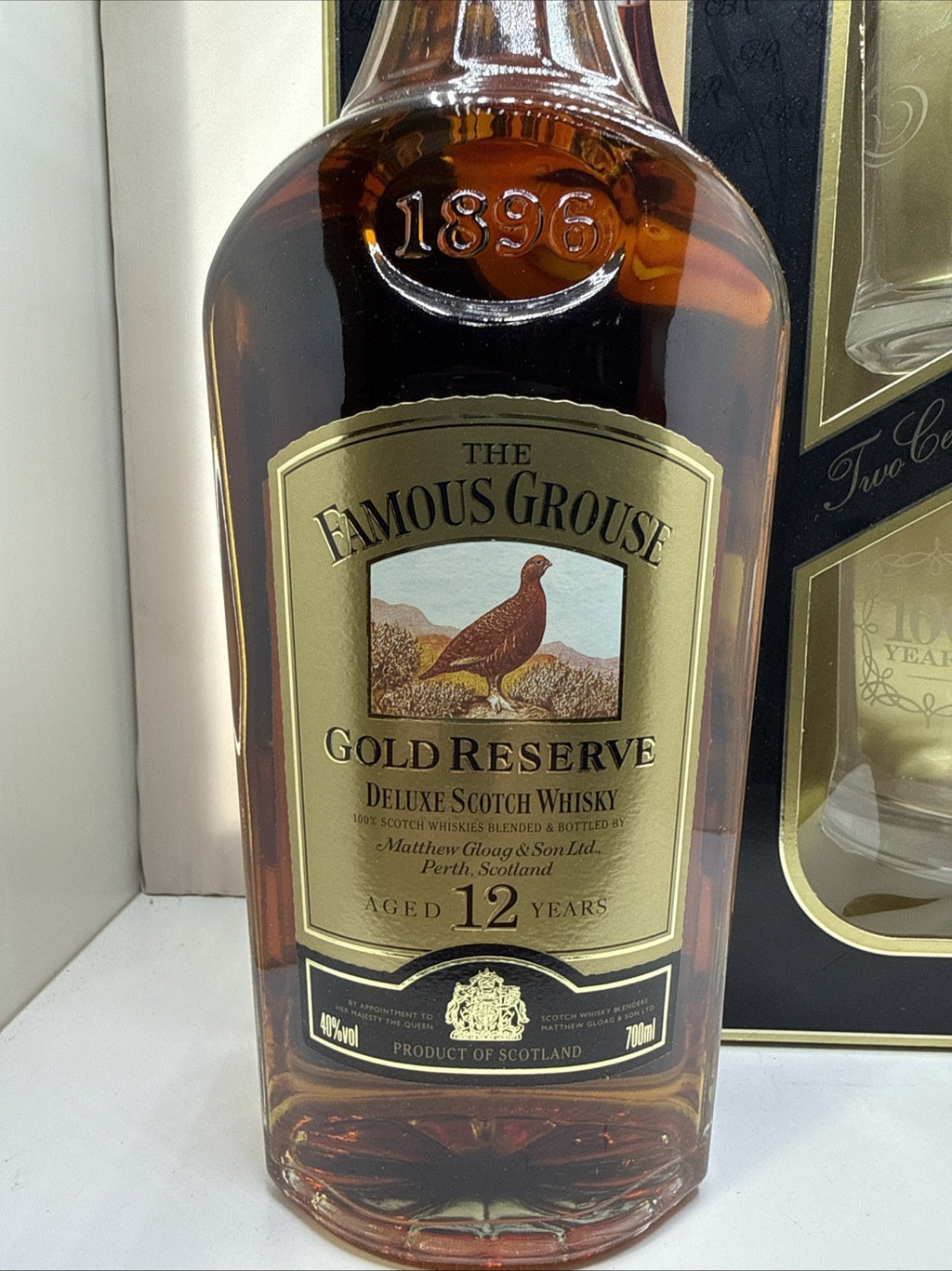 1996 Famous Grouse Gold Reserve 12 Year 70cl 40% Centenary Gift Set