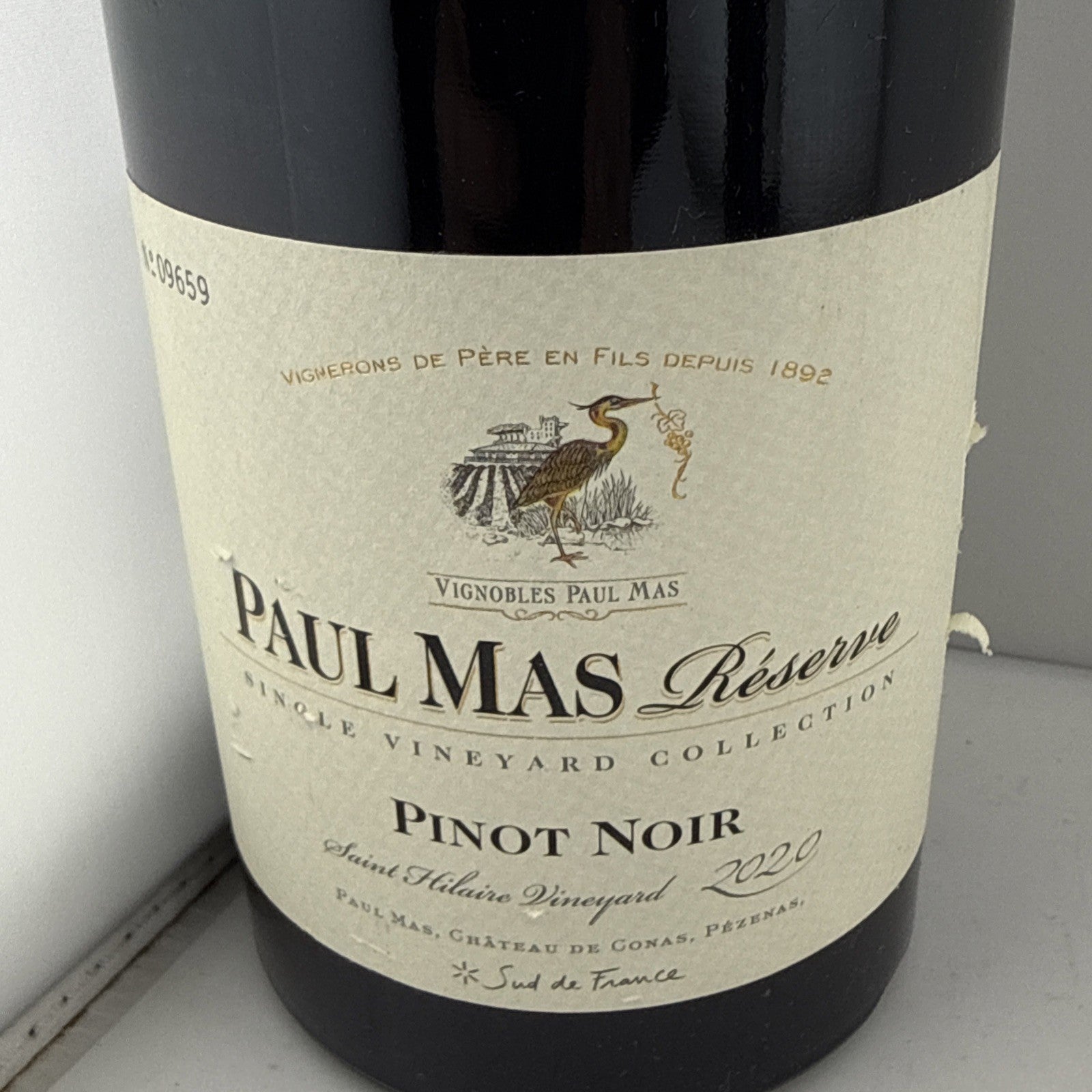 2020 Paul Mas Réserve Pinot Noir Saint Hilaire Vineyard 75cl
