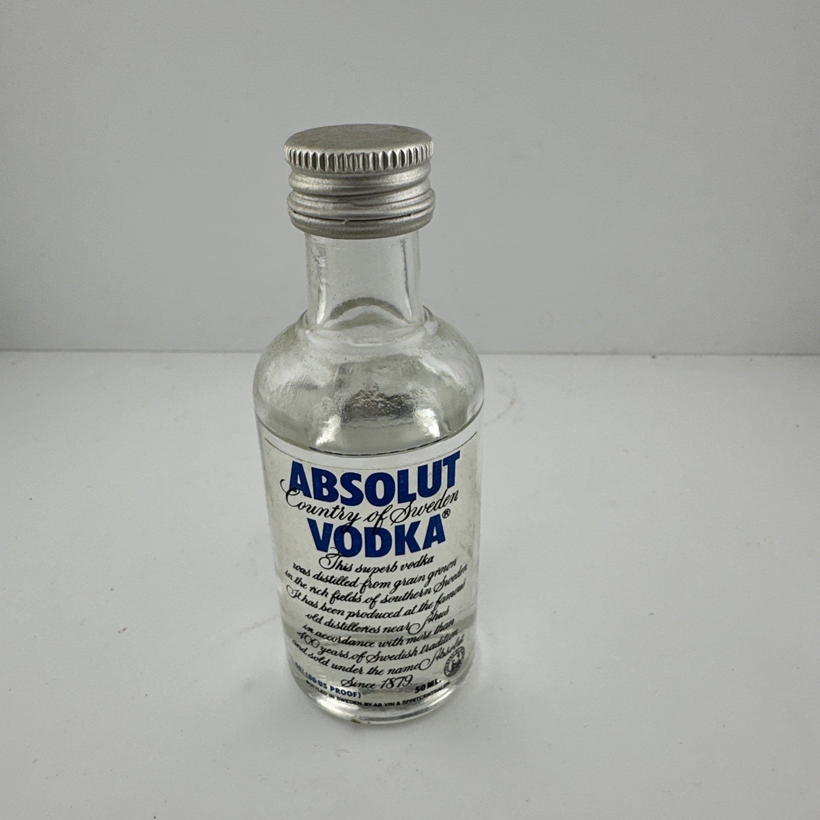 Absolut Blue Vodka Miniature
