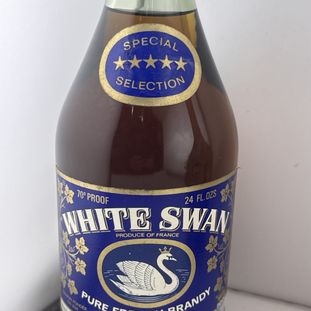 SALE Vintage White Swan 5 Star Pure French Brandy Special Selection 1960s