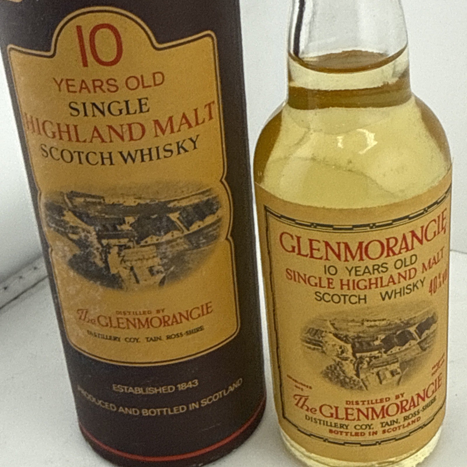 Glenmorangie 10 Year Old Single Malt Scotch Whisky 5cl Miniature Boxed