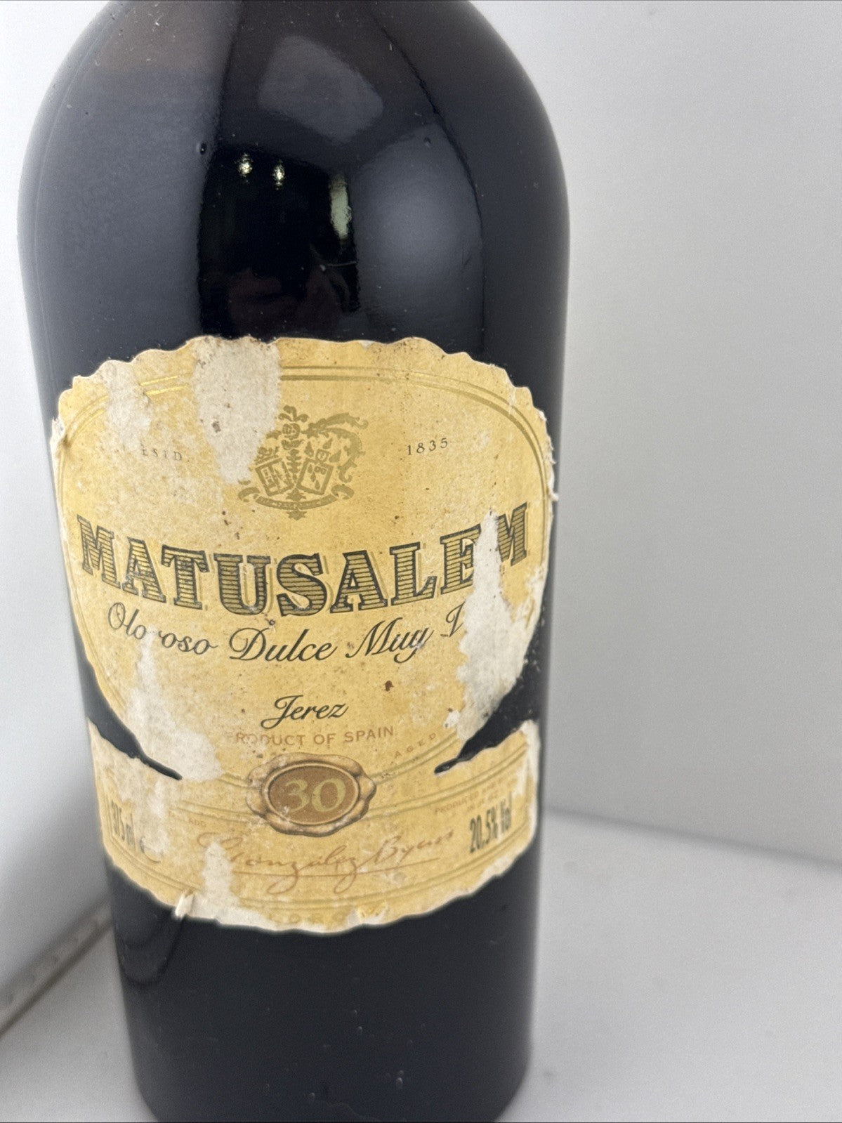 Matusalem 30 Oloroso Dulce Muy Viejo Sherry Gonzalez Byass Jerez Spain 1980s