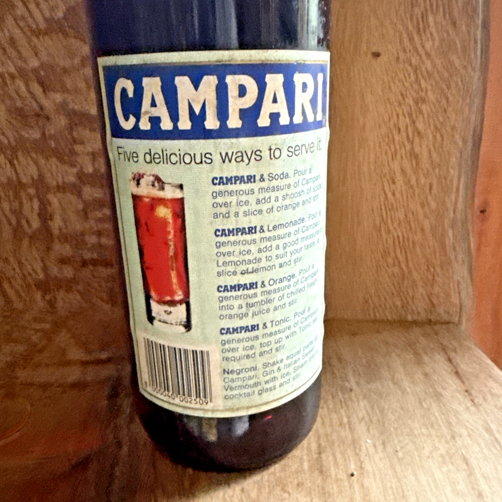 Campari Bitter 26.4 FLOZ (75cl) Bottled 1970s