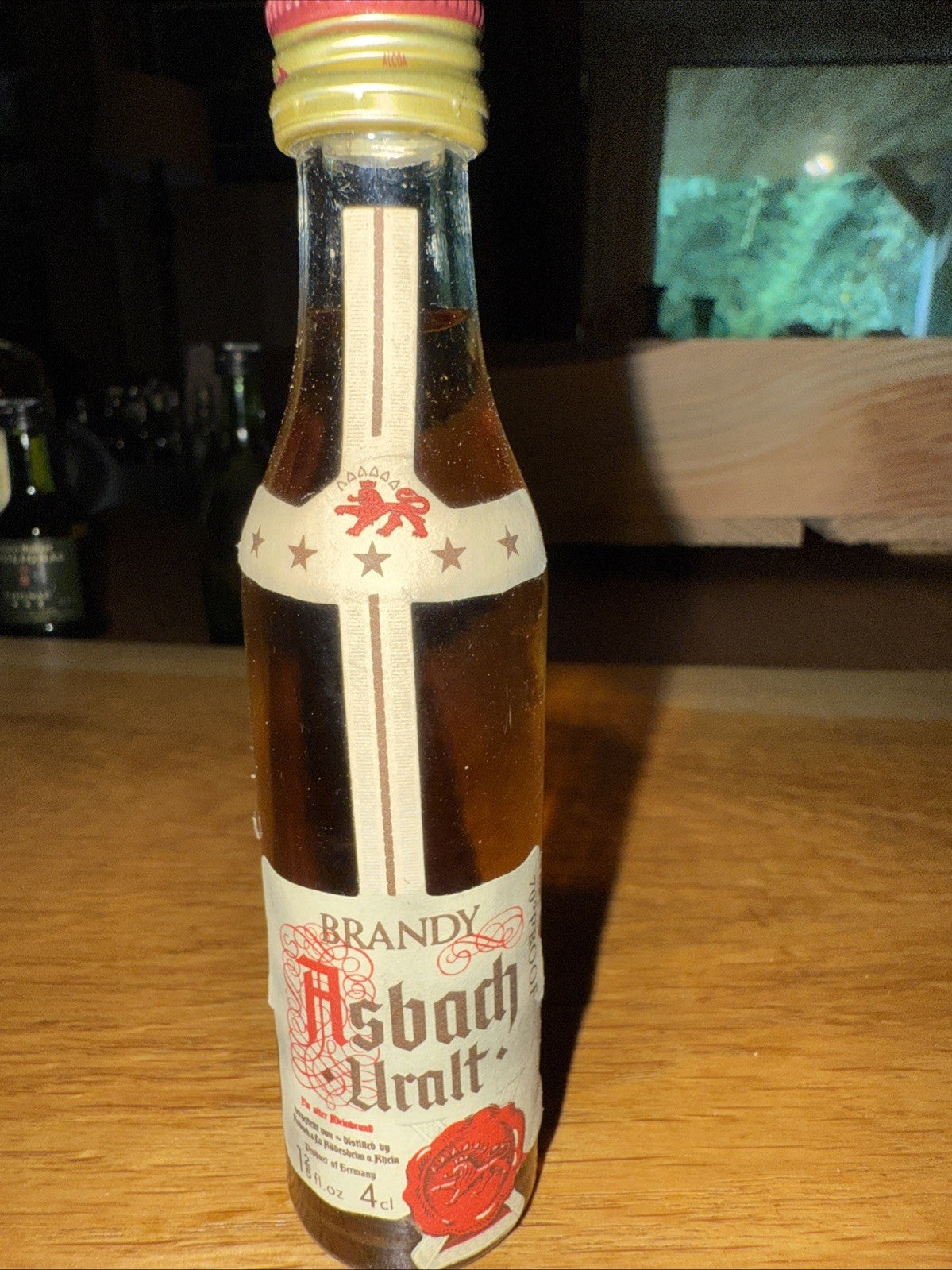 Asbach 5 star Brandy  1970s Miniature Full