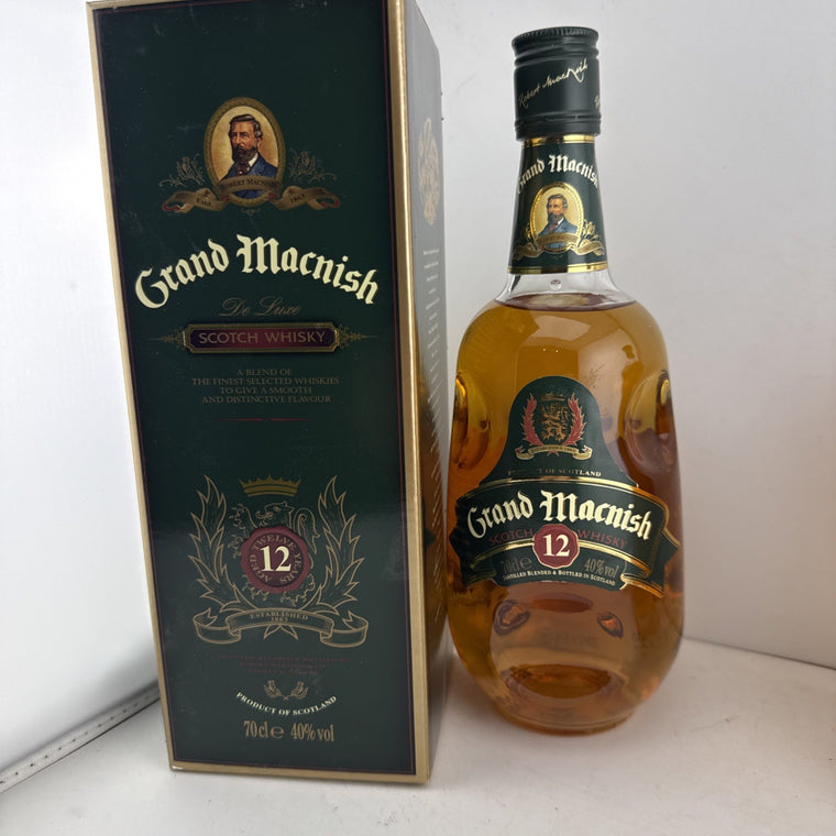 Grand Macnish 12 Year Old Scotch Whisky 70cl 40% Older Boxed Bottle