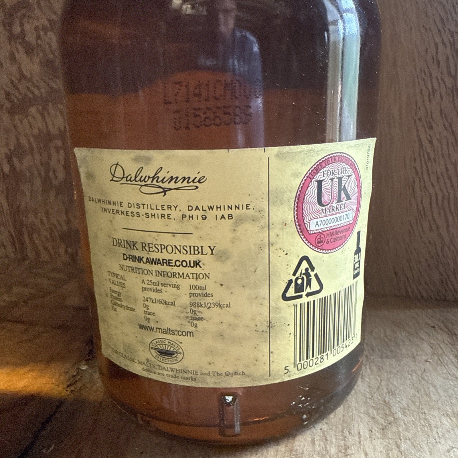 Dalwhinnie 15 year old bottled early 2000s