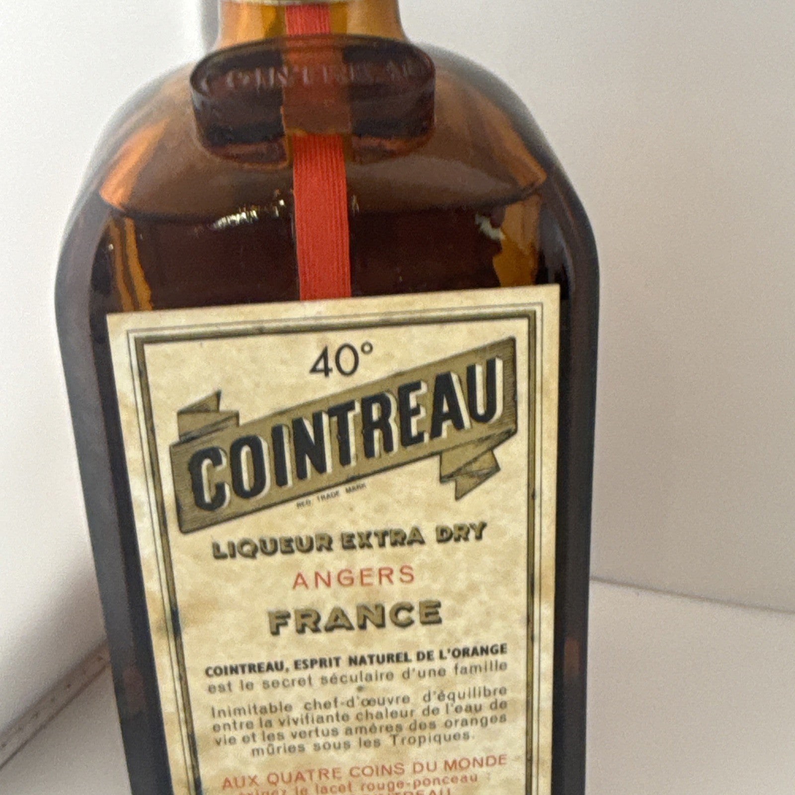 Vintage Cointreau Liqueur Extra Dry Angers France 1960s/70s