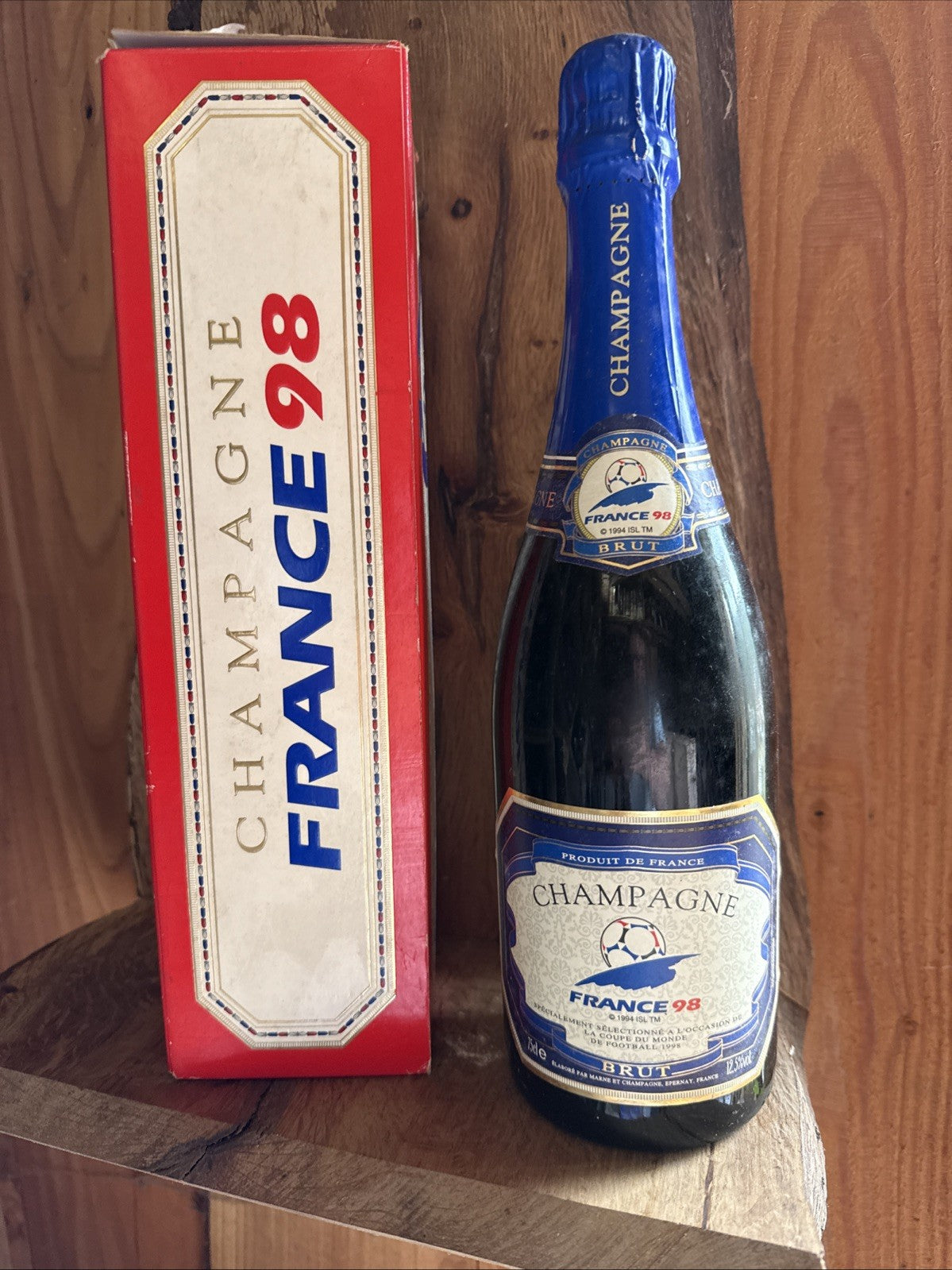 Bottle of  France 98 Champagne highly collectable and very rare
