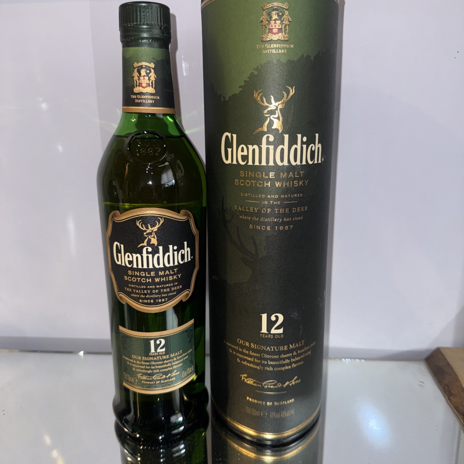 Glenfiddich 12 Year Old Single Malt Scotch Whisky Boxed