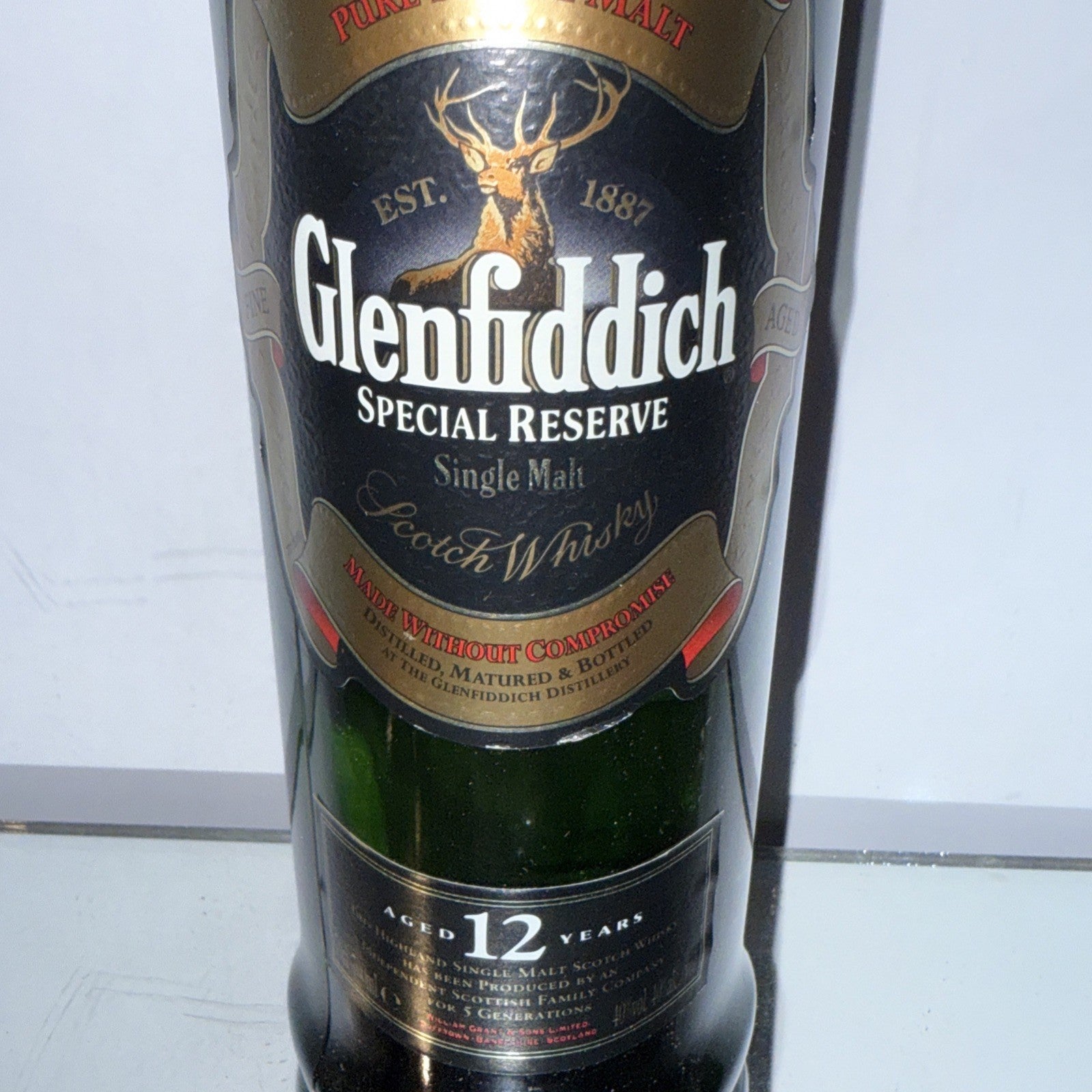 Glenfiddich Single Malt Scotch Whisky - 12 Years Old 70cl Bottled 1991